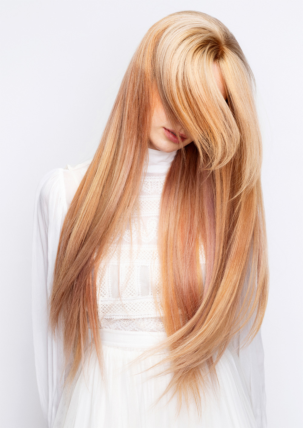 Long Blonde Hime Cut - Mark Van Westerop - Illume Collection 